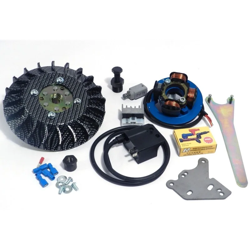 00006.22 KIT ACCENSIONE ELETTRONICA PARMAKIT PESO 1,1 KG CONO 20 ANTICIPO VARIABILE VESPA 50 125 SPECIAL ET3 PRIMAVERA PK HP Scelto Dai Clienti