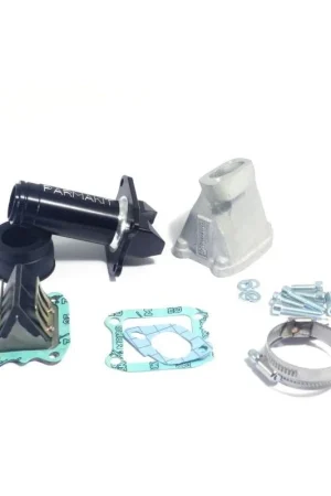 00018.20 GRUPPO ASPIRAZIONE PARMAKIT SP COMPLETO DI PACCO VALVOLA LAMELLARE D.24mm VESPA 50 125 SPECIAL ET3 PRIMAVERA PK S XL HP Ultimissimo Modello