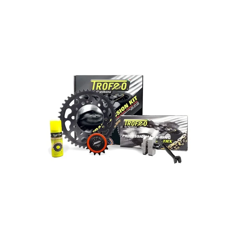 KIT TRASMISSIONE TROFEO 18/43 CATENA 530 HONDA CB 750 C CUSTOM 1981 1982 Spedito Oggi