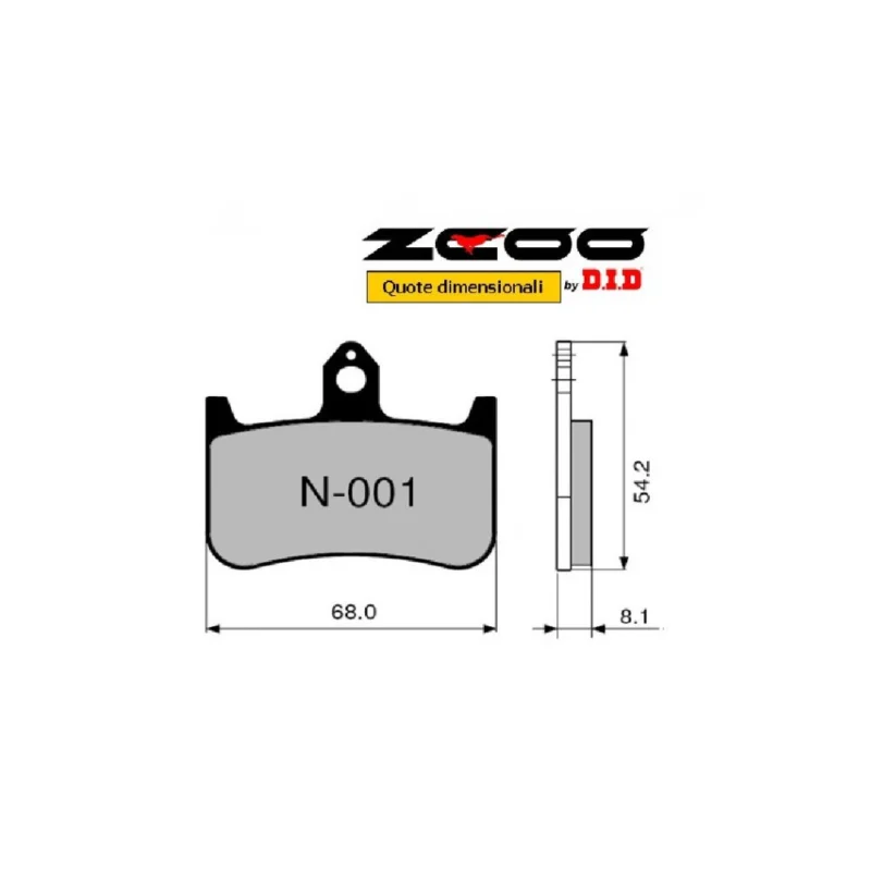 ZCOO N001 EX - 2 COPPIE PASTIGLIE FRENO RACING PER DISCO STANDARD HONDA CB 900 F HORNET CBR RR FIREBLADE (SC-28) Promo Stagionale