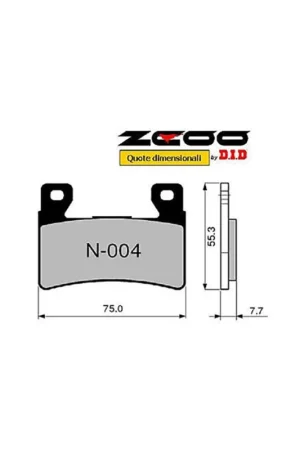 ZCOO N004 EX - 2 COPPIE PASTIGLIE FRENO RACING PER DISCO STANDARD HONDA 600 900 CBR RR Scelto Dai Clienti