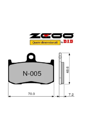 ZCOO N005 EX - 2 COPPIE PASTIGLIE FRENO RACING PER DISCO STANDARD KAWASAKI Z 800 900 1000 Nuovo Arrivo
