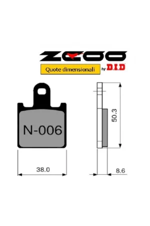ZCOO N006 EX - 2 COPPIE PASTIGLIE FRENO RACING PER DISCO STANDARD KAWASAKI 600 ZX-6R NINJA Ordina Subito