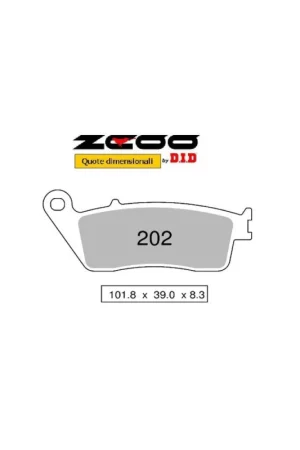ZCOO N007 EX - 2 COPPIE PASTIGLIE FRENO RACING PER DISCO STANDARD TRIUMPH 660 675 765 STREET TRIPLE Spedizione Espresso