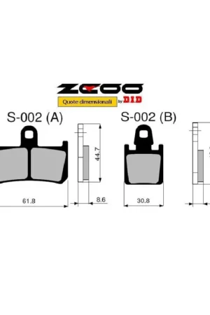 ZCOO S002 EX C - 2 COPPIE PASTIGLIE FRENO RACING PER DISCO WAVE A MARGHERITA YAMAHA 1000 YZF R1 2007 2014 Compra Adesso