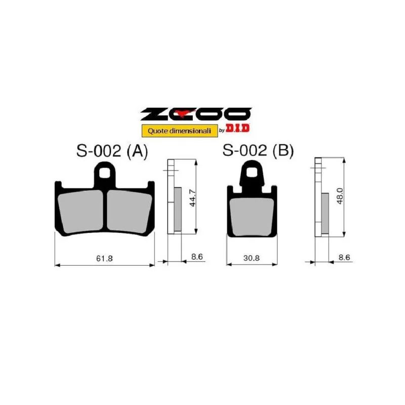 ZCOO S002 EX C - 2 COPPIE PASTIGLIE FRENO RACING PER DISCO WAVE A MARGHERITA YAMAHA 1000 YZF R1 2007 2014 Compra Adesso