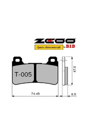 ZCOO T005 EX C - 2 COPPIE PASTIGLIE FRENO RACING PER DISCO WAVE A MARGHERITA HONDA 600 1000 CBR RR Bestseller