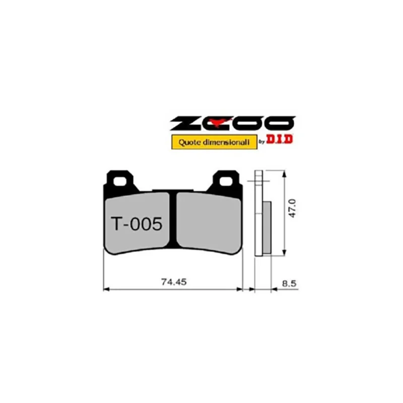 ZCOO T005 EX C - 2 COPPIE PASTIGLIE FRENO RACING PER DISCO WAVE A MARGHERITA HONDA 600 1000 CBR RR Bestseller