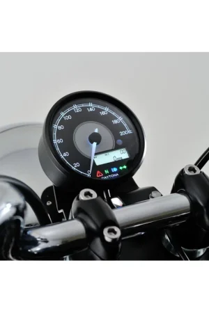 A Buon Prezzo Tachimetro analogico elettronico VELONA diam.80 260KMH, + RPM in LCD, con staffa, E-MARKED Daytona