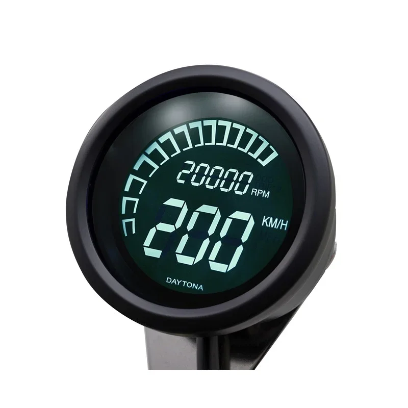 Prezzo Conveniente Strumento round DIGITAL VELONA con staffa, nero, E-MARKED Daytona