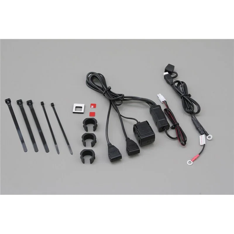 Kit presa a manubrio USB, 2 porte + accendisigaro, 1 porta Prezzo Ridotto