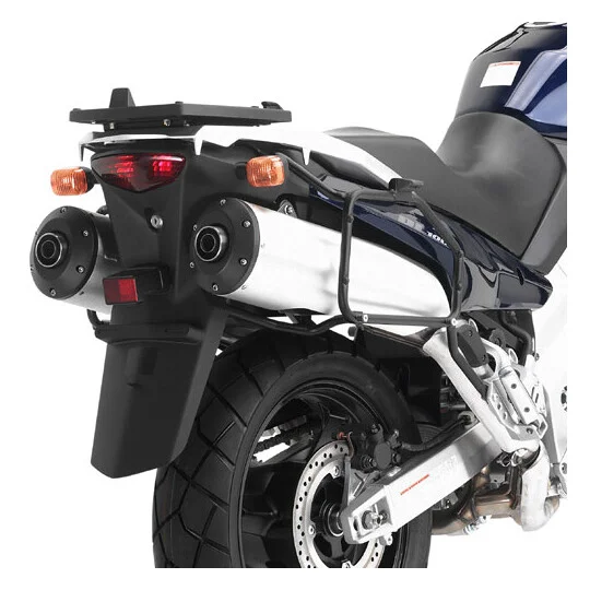Portavaligie laterale specifico per valigie MONOKEY o RETRO FIT Givi PL528 Per KAWASAKI KLV 1000 (04 > 10); SUZUKI DL 1000 V-Strom (02-11) Ultima Occasione