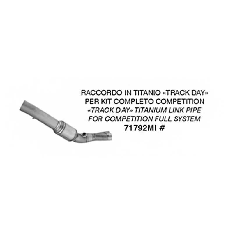 Raccordo in titanio Arrow Track Day per kit Competition Per Kawasaki ZX-6R 636 (24-26) Quantità Limitata