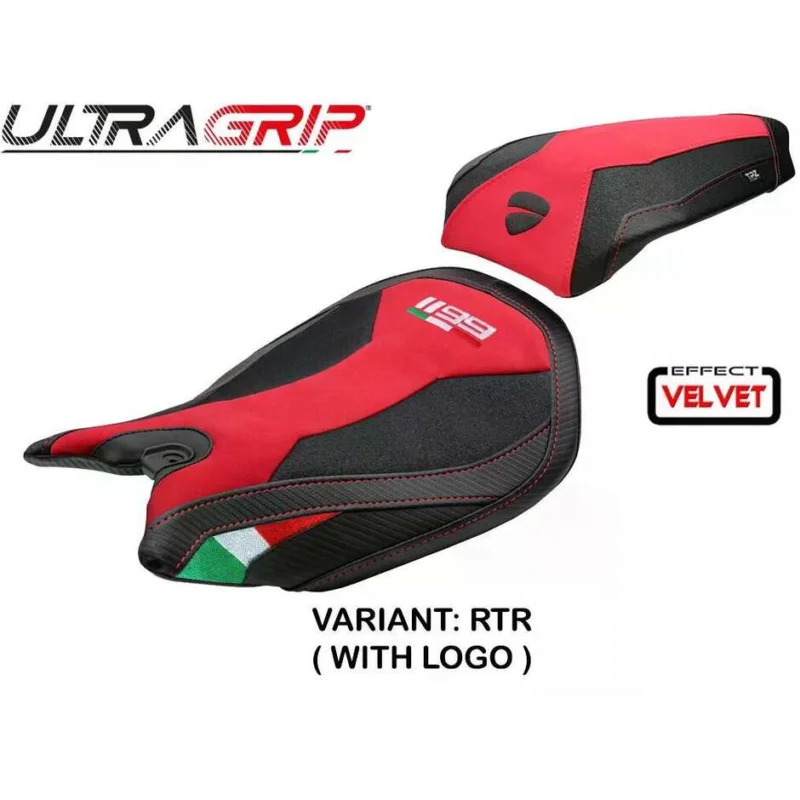 Saldi Rivestimento Sella TPZ Italia Specifico Per Ducati Panigale 1199 20112015 Modello Pesaro Velvet Ultragrip