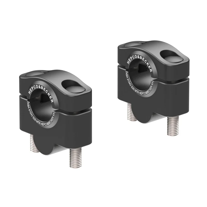 Più Venduto Hepco e Becker 42302902501 Rialzo Manubrio per Kawasaki ZRX 1200/R/S dal 2001 al 2005, 25mm - nero