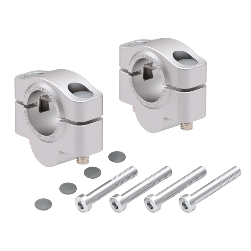 Hepco e Becker 42309712009 Rialzo Manubrio per Honda VFR 1200 X Crosstourer dal 2012 al 2020, 20mm - argento Acquista Ora