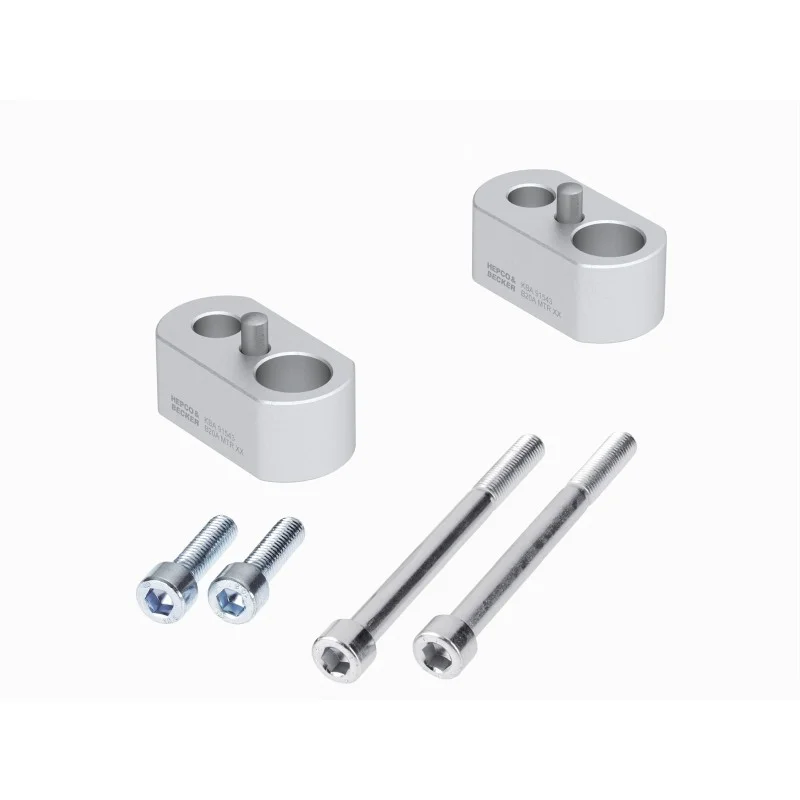 Direttamente Dal Produttore Hepco e Becker 423575052009 Rialzo manubrio 20 mm argento per Triumph Tiger 800 dal 2010 al 2020