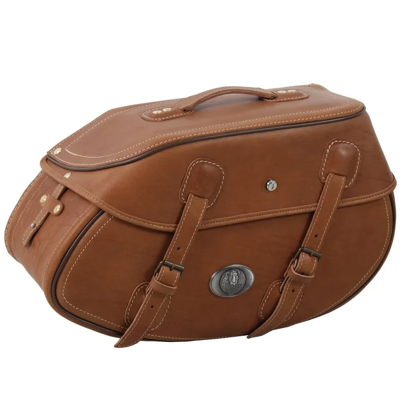 A Buon Prezzo Borsa di pelle cuoio marrone Hepco Becker 620198 00 08 Buffalo lato sinistro