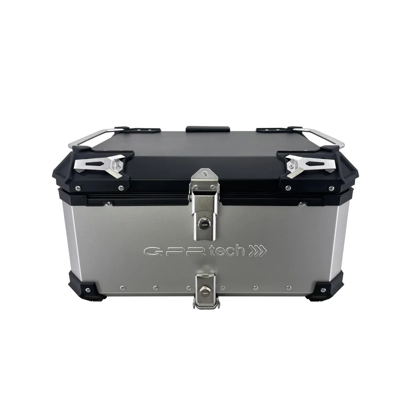 GPR Tech Alpi-Tech 55 L Grigio Bauletto da moto in alluminio 55 Litri Prezzo Di Fabbrica