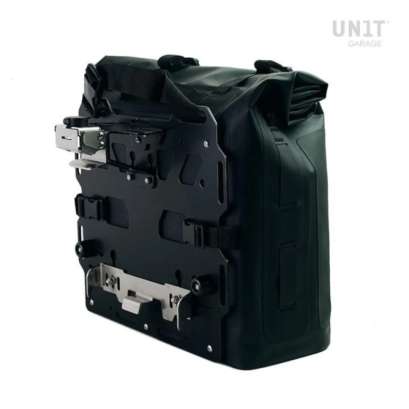 Offerta Limitata Unit garage UG002+AL0E Borsa laterale Khali con piatto 35-45 litri Nero