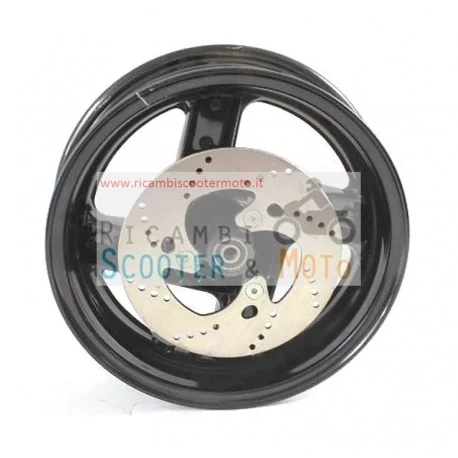 Cerchio Ruota Anteriore Integrale Malaguti F 15 Fire Fox 99 Nero Nuovo Arrivo