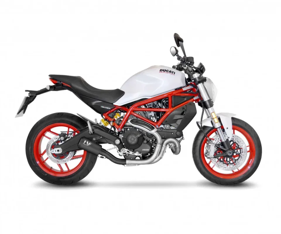 Terminale di scarico Leovince LV-10 FULL BLACK Non omologato EURO 4 per DUCATI MONSTER 797Modelli dal 2017 al 2020 15206FBU Spedito Oggi