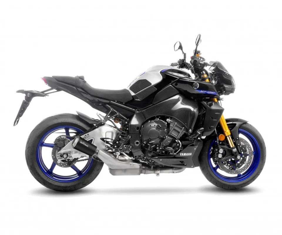 Terminale di scarico Leovince LV-10 BLACK EDITION Non omologato EURO 5 per YAMAHA MT-10Modelli dal 2022 al 2025 15203BU Spedizione Gratuita