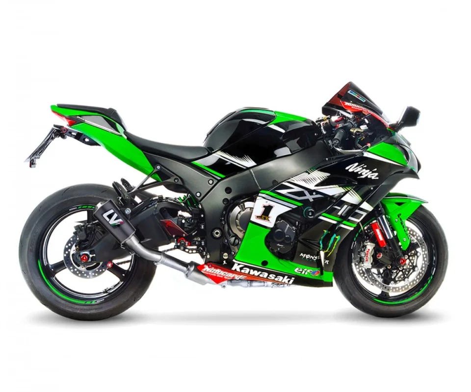 Non Perdere Terminale di scarico Leovince LV-10 CARBON FIBER Non omologato EURO 5 per KAWASAKI ZX-10RR NINJAModelli dal 2021 al 2024 15200CU
