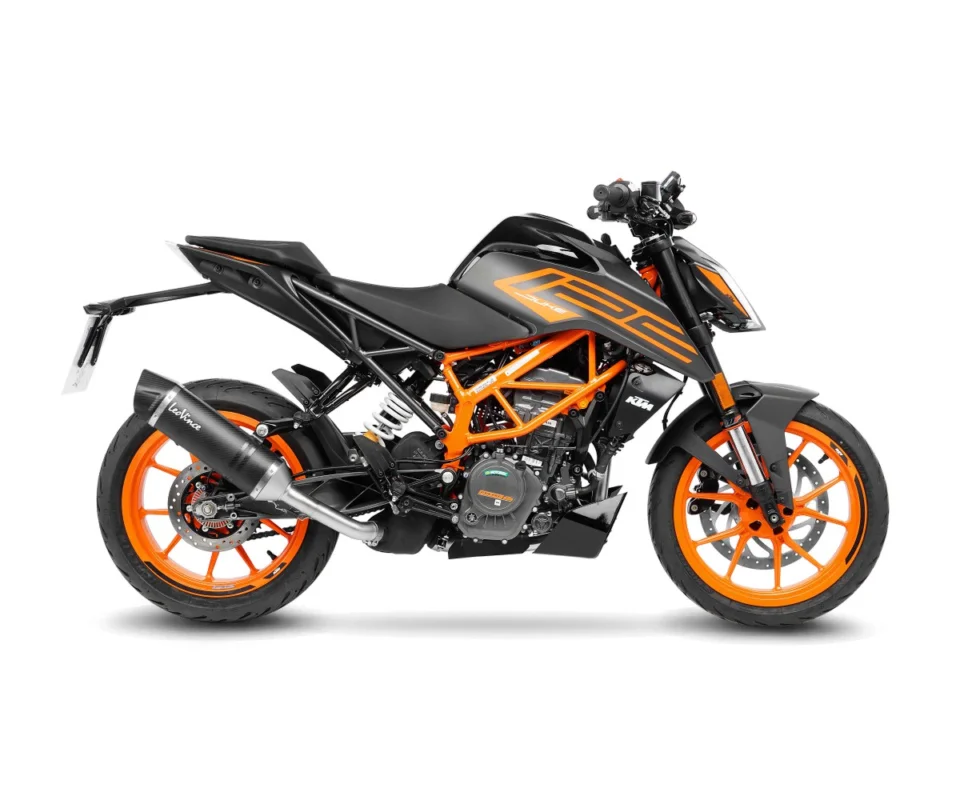 Super Prezzo Terminale di scarico Leovince LV ONE EVO CARBON FIBER Non omologato EURO 5 per KTM DUKE 125Modelli dal 2021 al 2023 14394EU