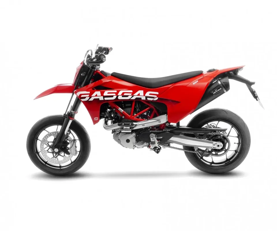 Spedizione Espresso Impianto di scarico completo Leovince NERO Non omologato EURO 5 per GAS GAS SM 700Modelli dal 2022 al 2024 14073U