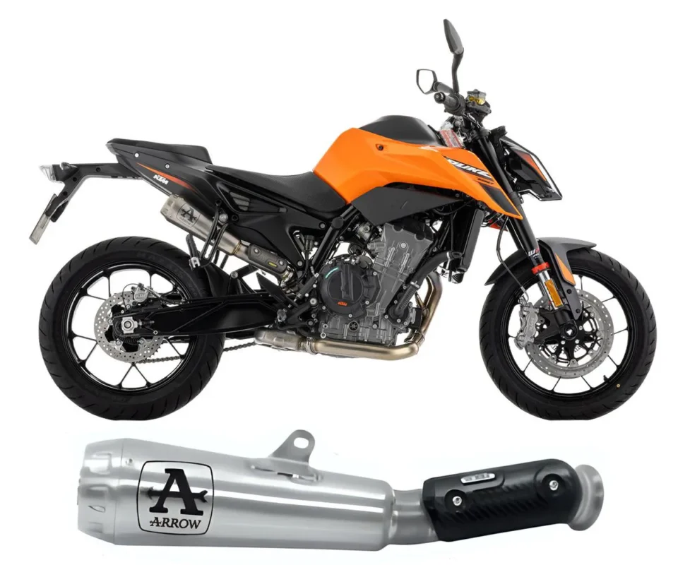 Terminale di Scarico Arrow Pro-Race Titanio per KTM 790 DUKEModelli dal 2025 al 2026 77511PR Prezzo Ridotto