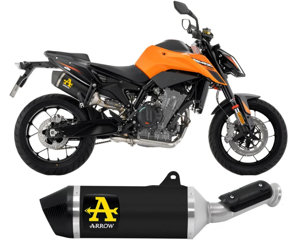 Ultimissimo Modello Terminale di Scarico Arrow Race-Tech Alluminio Dark per KTM 790 DUKEModelli dal 2025 al 2026 77511AKN