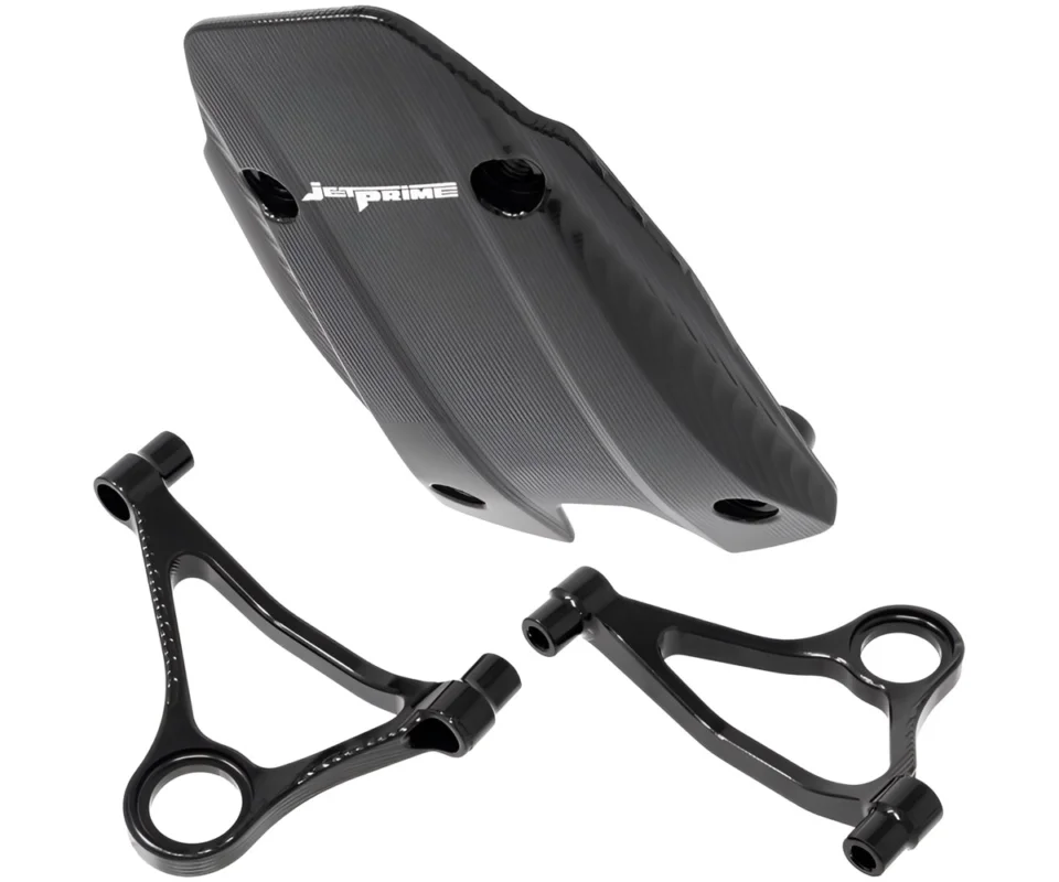 Kit cover rimozione portatarga + staffe JetPrime per scarico Akrapovič per Ducati Panigale V4 Modelli dal 2025 al 2026 JP KIT FP DU001 Prezzo Conveniente