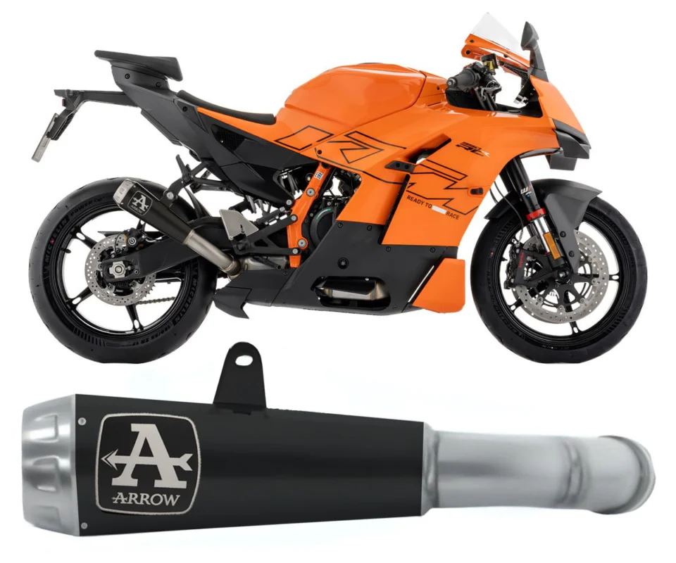 Must-Have Terminale di Scarico Arrow Pro-Race Nichrom Dark per KTM 990 RC RModelli: 2026 77512PRN