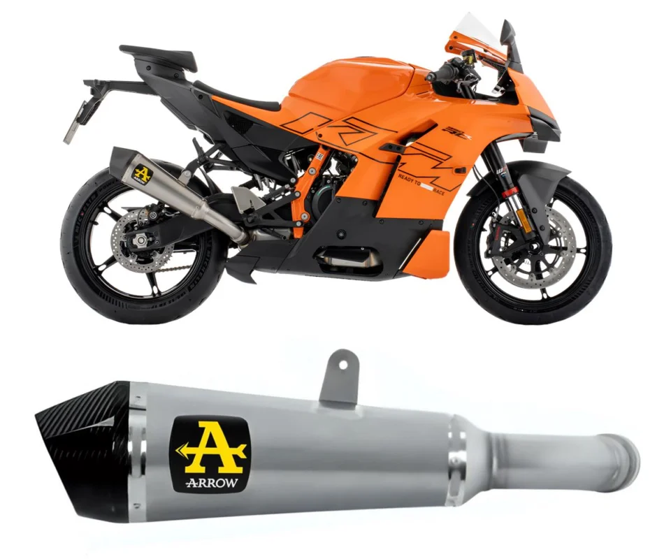 Terminale di Scarico Arrow X-Kone Titanio per KTM 990 RC RModelli: 2026 77512XK Più Venduto