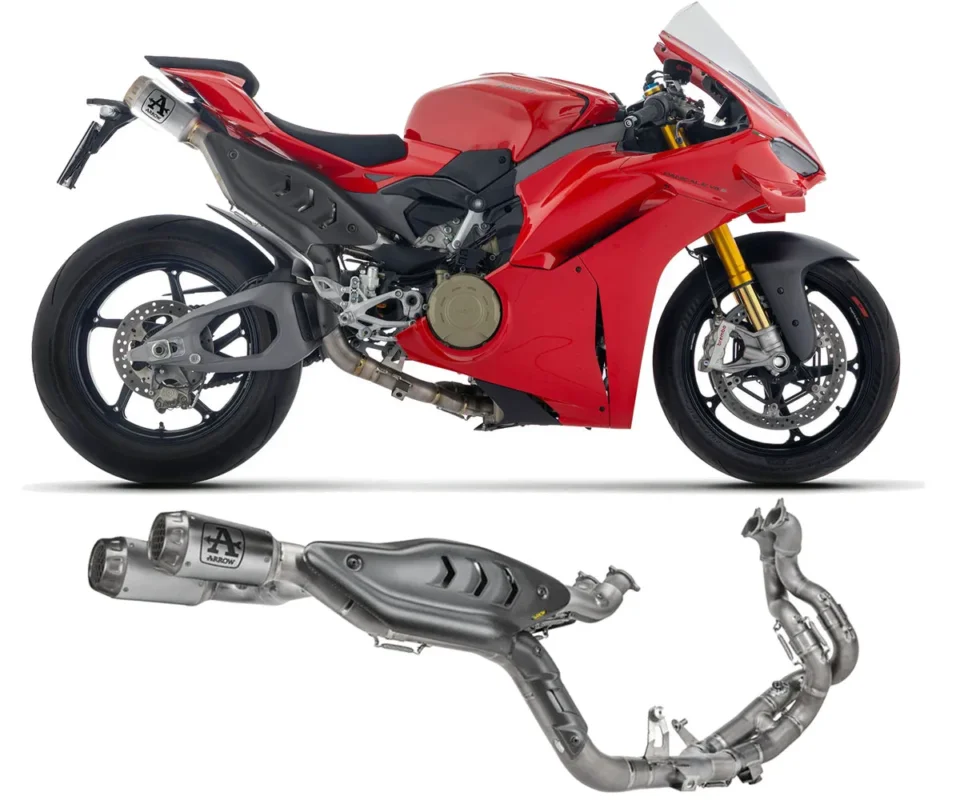 Vendita Finale Scarico Completo Arrow Competition EVO PRO-RACE Full Titanio per Ducati Panigale V4Modelli dal 2025 al 2026 71253CPRR