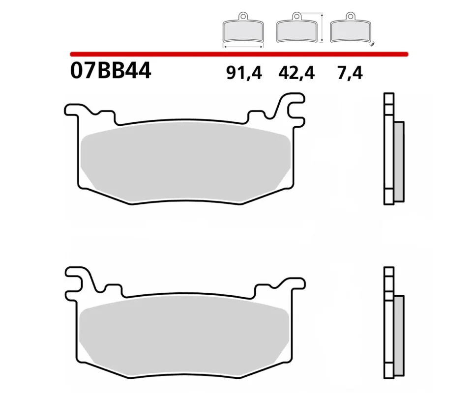 Pastiglie Brembo Freno Anterioriper Ducati PANIGALE V4 RModelli: 2026 07BB44SR Più Venduto