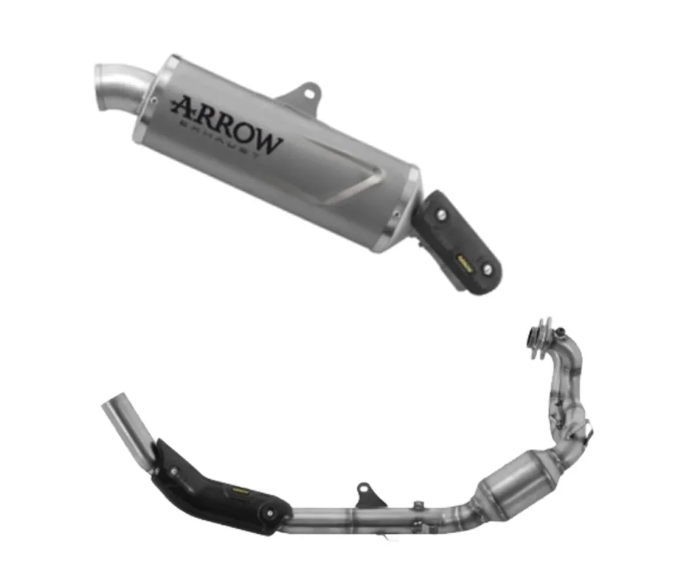 Prezzo Ridotto Scarico Completo Arrow Indy Race EVO in Titanio Fondello in Acciaio per APRILIA TUAREG 660Modelli dal 2022 al 2024 72663PO + 72202PD