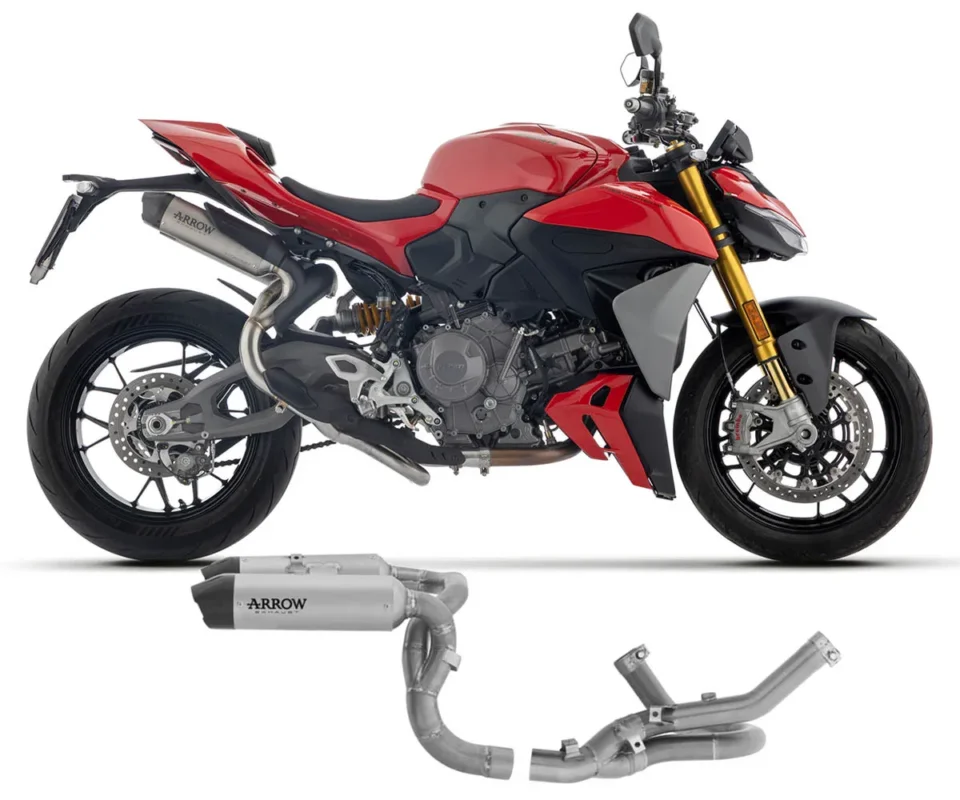 Scarico Completo Arrow Round Sil Titanio /Inox Coppa in Carbonio per Ducati Streetfighter V2 /SModelli dal 2025 al 2026 77504PR + 71808MI Acquista Ora