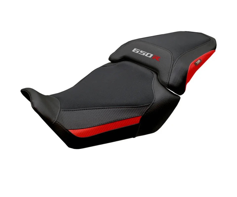 Consegna Rapida Rivestimento sella Kawai Rosso RD + logo Tpz compatibile per HONDA CB 650 RModelli dal 2024 al 2026 HCB65K-RD-1