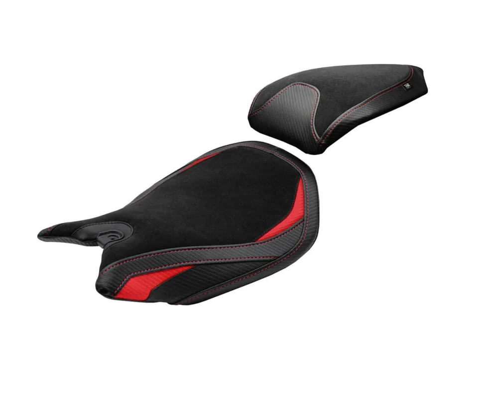 Ultimissimo Modello Rivestimento sella Dervio Velvet Comfort System Rosso RD Tpz compatibile per DUCATI PANIGALE 1299Modelli dal 2015 al 2018 DUP129DC-RD-2
