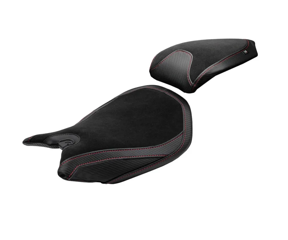Rivestimento sella Pesaro Velvet Comfort System Nero BL Tpz compatibile per DUCATI PANIGALE 1199Modelli dal 2011 al 2015 DUP119PC-BL-2 Nuova Collezione
