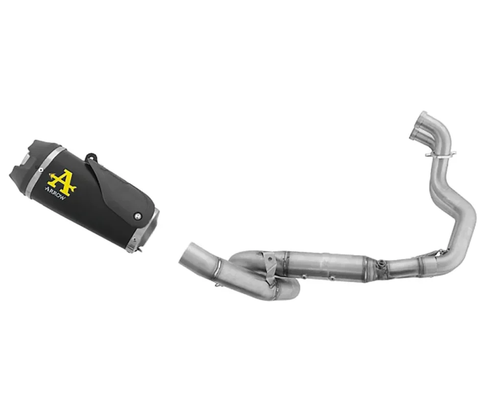 Esclusivo Scarico Completo Arrow Works in nichrom Dark + Collettori per Suzuki GSX-8SModelli dal 2023 al 2024 71979PKNT + 71079CC