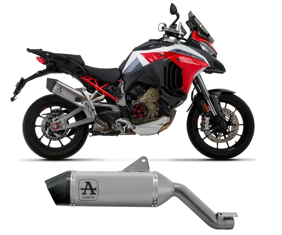 Terminale di Scarico Veloce in titanio per Ducati Multistrada V4 1100Modelli dal 2021 al 2024 72001VL Di Tendenza