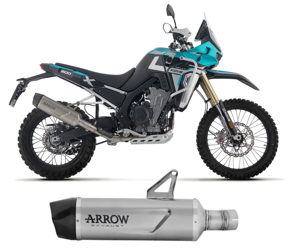 Terminale di scarico omologato Arrow Indy Race EVO titanio con coppa carby per Kove 800X Pro / RallyModelli dal 2025 al 2026 72667PK Promozione Esclusiva