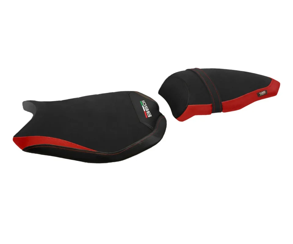 Rivestimento sella mod Cervia Velvet Comfort System2RD + logo Tpz compatibile per DUCATI 1098Modelli dal 2007 al 2013 XD1098CV-2RD-5 Saldi