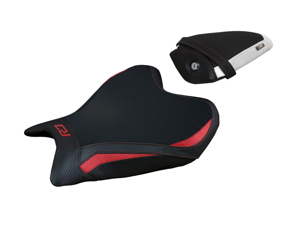 Sconto Rivestimento sella mod Thera Comfort System4RDW + logo Tpz compatibile per YAMAHA R7Modelli dal 2021 al 2025 XYR721TC-4RDW-1
