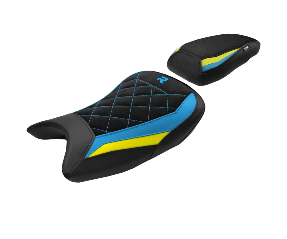 Must-Have Sella completa mod Bexley VelvetLBY + logo Tpz compatibile per BMW S 1000 RModelli dal 2021 al 2025 BWS1RBL-LBY-1-SC