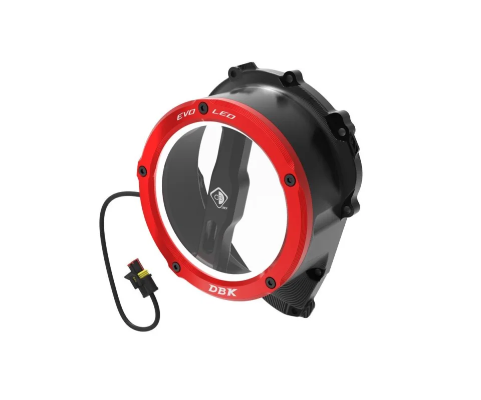 Carter Frizione Led Bagno Olio Trasparente 3d-evo Nero Rosso Dbk Per Triumph Street Triple 765 SModelli dal 2017 al 2023 CCDVL19DA Offerta Speciale