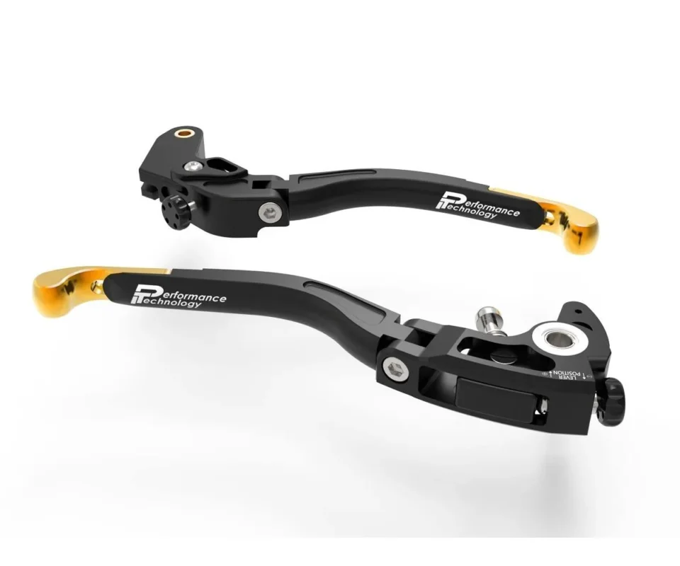 Leve Freno / Frizione Regolabili Nero Oro Dbk Per Suzuki Gsx-s 1000 FModelli dal 2016 al 2020 L24B Ultima Occasione